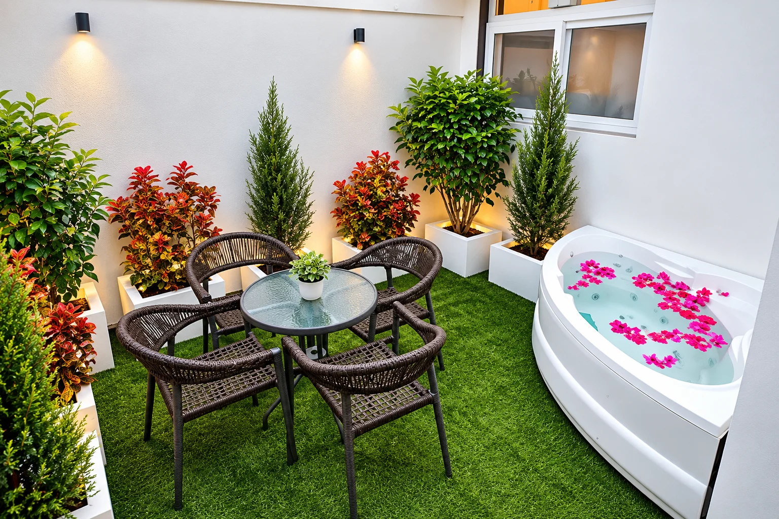 Mountain View Luxury Jacuzzi Villa with Balcony